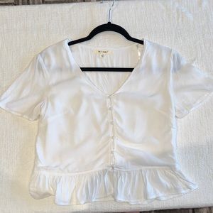 Francesca's Miami white top - small